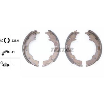 Jeu de mâchoires de frein TEXTAR OEM 04495B4050