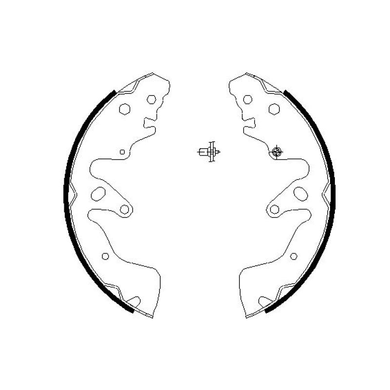 Jeu de mâchoires de frein TEXTAR 91068700 - Visuel 1