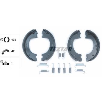 Jeu de mâchoires de frein, frein de stationnement TEXTAR OEM 2E0698525D