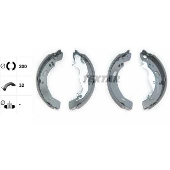 Jeu de mâchoires de frein TEXTAR OEM DFY12638Z