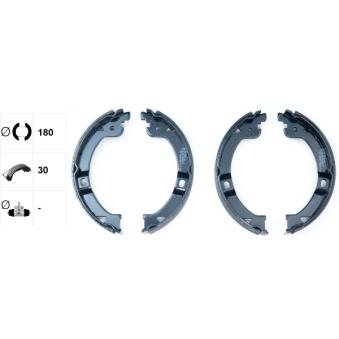 Jeu de mâchoires de frein, frein de stationnement TEXTAR OEM 04882576