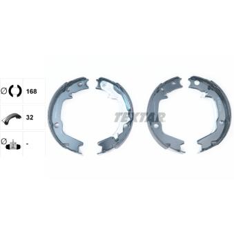 Jeu de mâchoires de frein, frein de stationnement TEXTAR OEM 583052KA00