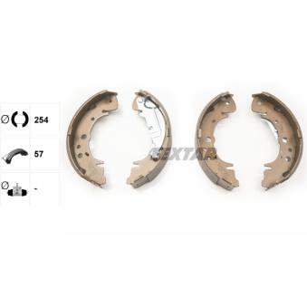 Jeu de mâchoires de frein TEXTAR OEM 0K5522638Z