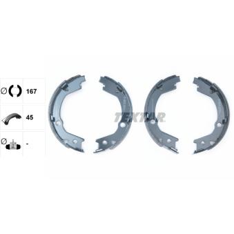 Jeu de mâchoires de frein, frein de stationnement TEXTAR OEM 5835017A00