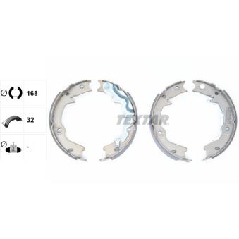 Jeu de mâchoires de frein, frein de stationnement TEXTAR OEM 583051MA00