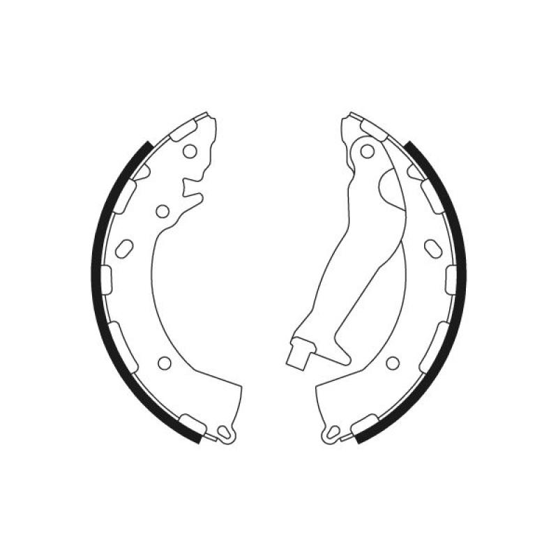 Jeu de mâchoires de frein TEXTAR 91072600 - Visuel 1