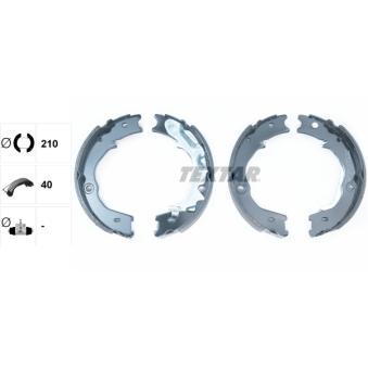 Jeu de mâchoires de frein, frein de stationnement TEXTAR OEM 583504DA00