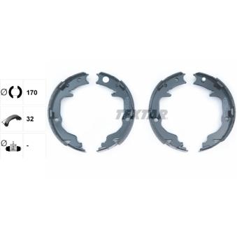 Jeu de mâchoires de frein, frein de stationnement TEXTAR 91073400 pour MAZDA CX-9 2.0 CRD - 140cv