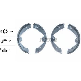 Jeu de mâchoires de frein, frein de stationnement TEXTAR OEM 7P0698525