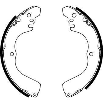 Jeu de mâchoires de frein TEXTAR OEM MN102642