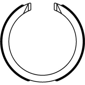 Jeu de mâchoires de frein, frein de stationnement TEXTAR 91077600