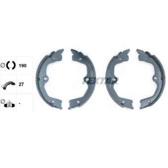 Jeu de mâchoires de frein, frein de stationnement TEXTAR OEM 43053TP6A00