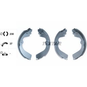 Jeu de mâchoires de frein TEXTAR 91078400 pour SUZUKI SX4 1.6 16V - 110cv