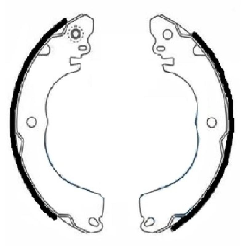 Jeu de mâchoires de frein TEXTAR 91078800 - Visuel 1