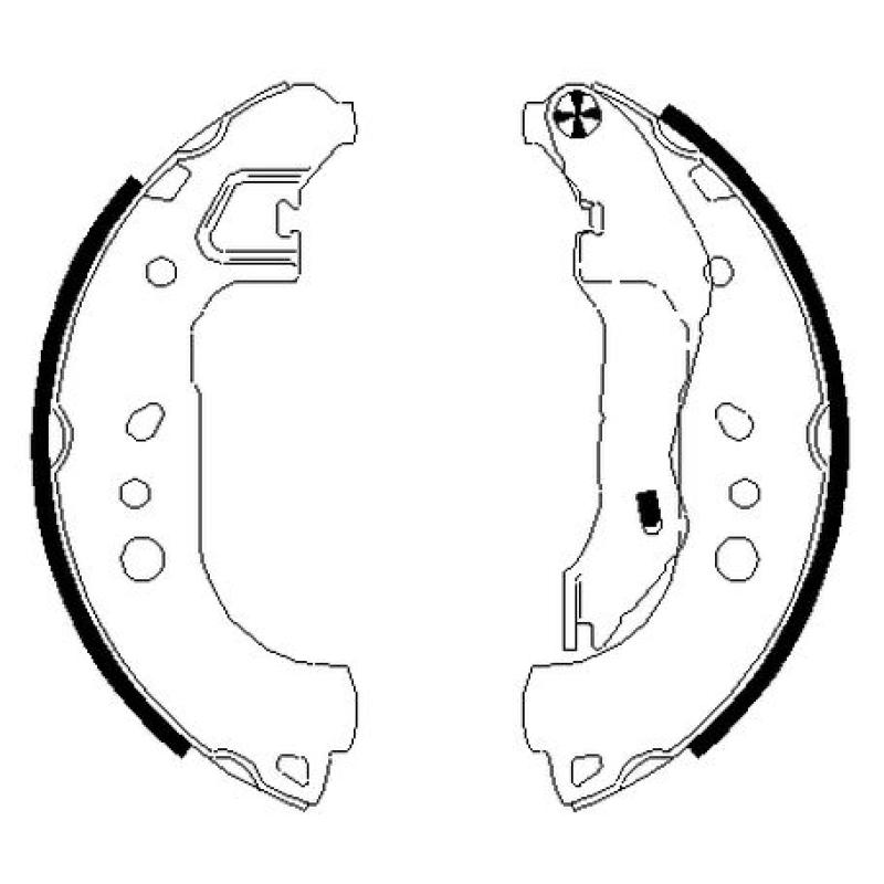 Jeu de mâchoires de frein TEXTAR 91080100 - Visuel 1