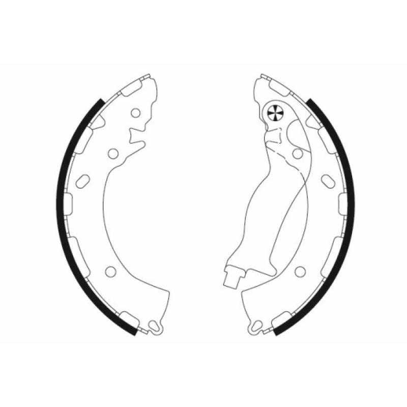 Jeu de mâchoires de frein TEXTAR 91080800 - Visuel 1