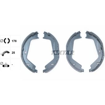 Jeu de mâchoires de frein, frein de stationnement TEXTAR OEM 8623138
