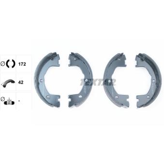 Jeu de mâchoires de frein, frein de stationnement TEXTAR 91081400 pour IVECO DAILY 35-12 - 122cv