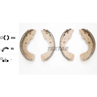 Jeu de mâchoires de frein TEXTAR OEM D4060EB36A