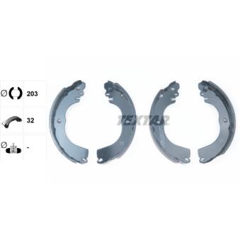 Jeu de mâchoires de frein TEXTAR OEM 4600A335