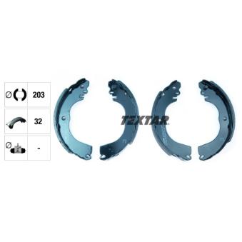 Jeu de mâchoires de frein TEXTAR OEM 4600A346