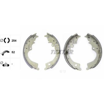 Jeu de mâchoires de frein TEXTAR OEM 0449526240