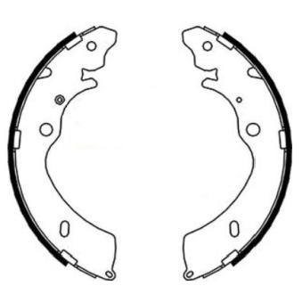 Jeu de mâchoires de frein TEXTAR OEM 8973682530