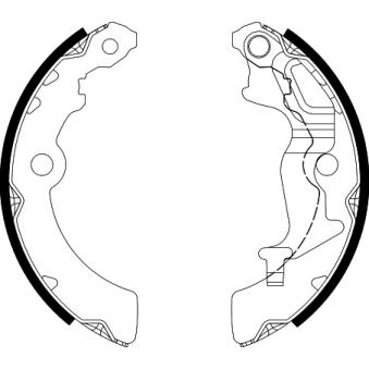 Jeu de mâchoires de frein TEXTAR [91088400]