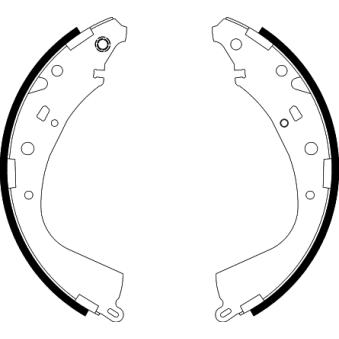 Jeu de mâchoires de frein TEXTAR [91088800]