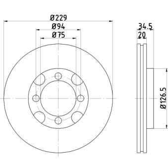 Jeu de 2 disques de frein avant TEXTAR OEM GC8833251B