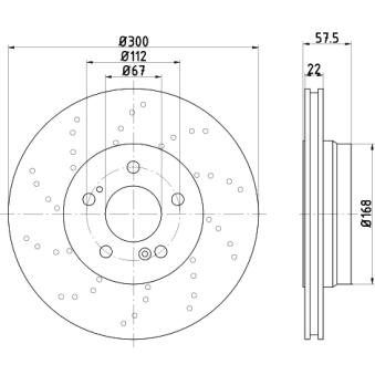 Jeu de 2 disques de frein arrière TEXTAR OEM 1294230512