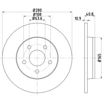 Jeu de 2 disques de frein avant TEXTAR [92133803]