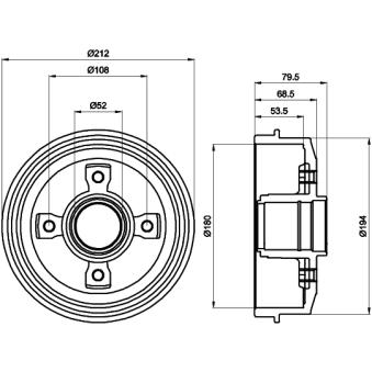 Tambour de frein TEXTAR OEM 424727