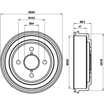 Tambour de frein TEXTAR OEM 4243120070