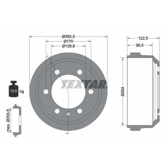 Tambour de frein TEXTAR OEM 7910200