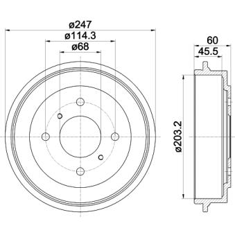 Tambour de frein TEXTAR OEM 4320697J10 Tambour de frein TEXTAR OEM 4320697J10