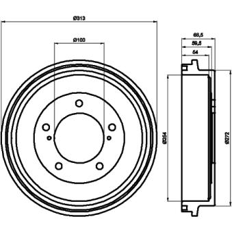 Tambour de frein TEXTAR OEM 431177