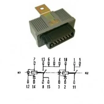 Relais, pompe à carburant MEAT & DORIA OEM 77507210