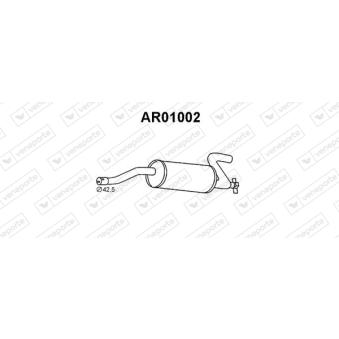 Silencieux arrière VENEPORTE AR01002 pour ALFA ROMEO 33 1.5 i - 101cv