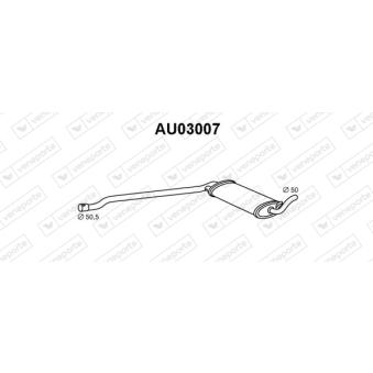 Silencieux central VENEPORTE [AU03007]