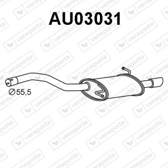 Silencieux arrière VENEPORTE OEM 8E0253609AT