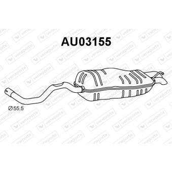 Silencieux arrière VENEPORTE AU03155