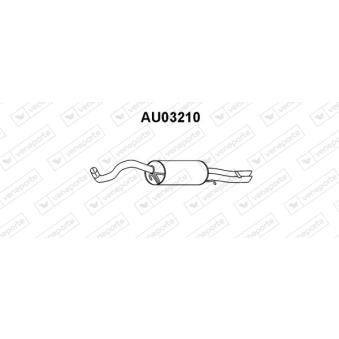 Silencieux arrière VENEPORTE OEM 8D0253609E Silencieux arrière VENEPORTE OEM 8D0253609E