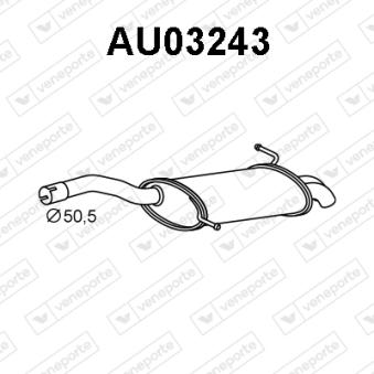 Silencieux arrière VENEPORTE OEM 8e0253609ce