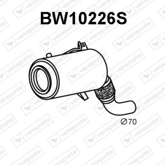 Filtre à particules / à suie, échappement VENEPORTE OEM 18307807474