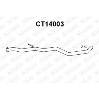 Tuyau d'échappement VENEPORTE [CT14003]