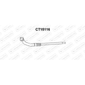 Tuyau d'échappement VENEPORTE CT15116 Tuyau d'échappement VENEPORTE CT15116