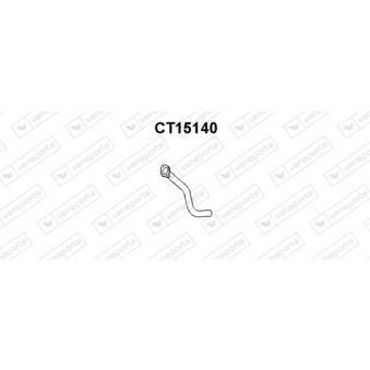 Tuyau d'échappement VENEPORTE CT15140