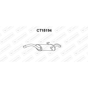 Silencieux arrière VENEPORTE OEM 1726V5