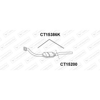 Tube de réparation, catalyseur VENEPORTE OEM 1705Y0